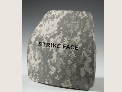 Plaque balistique avant / Ballistic plate, strike face